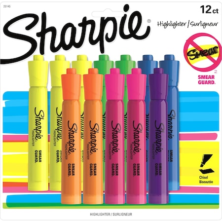 Dymo 12Cd Sharpie Accent Tank Asst 25145